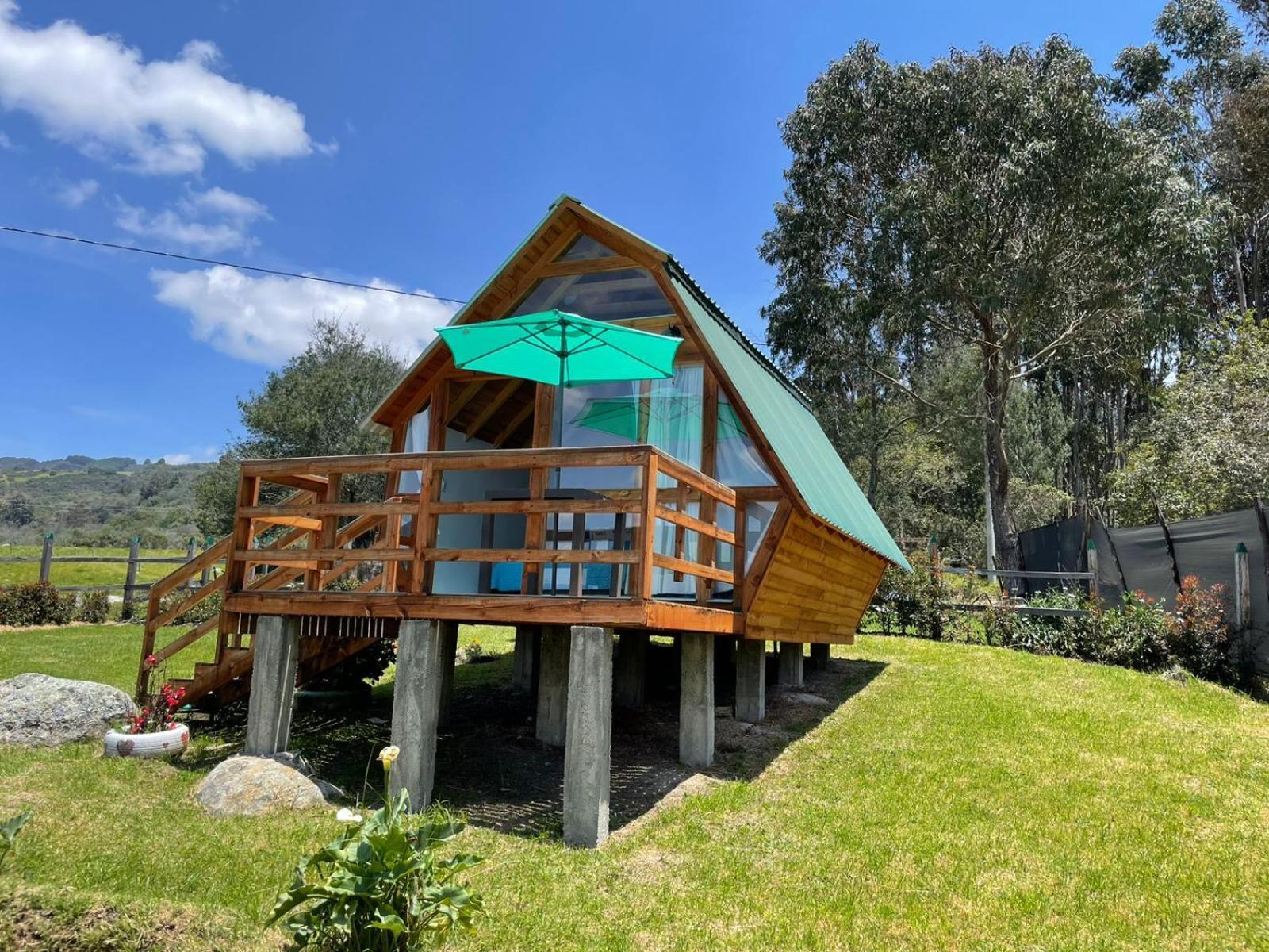 El Alpino Cabana Glamping & Camping Hotel Guatavita Bagian luar foto