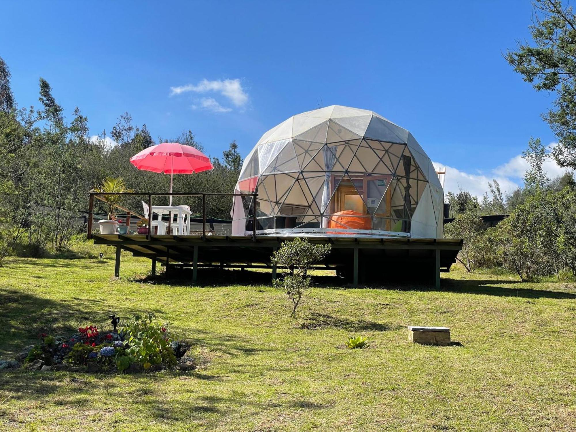 El Alpino Cabana Glamping & Camping Hotel Guatavita Bagian luar foto