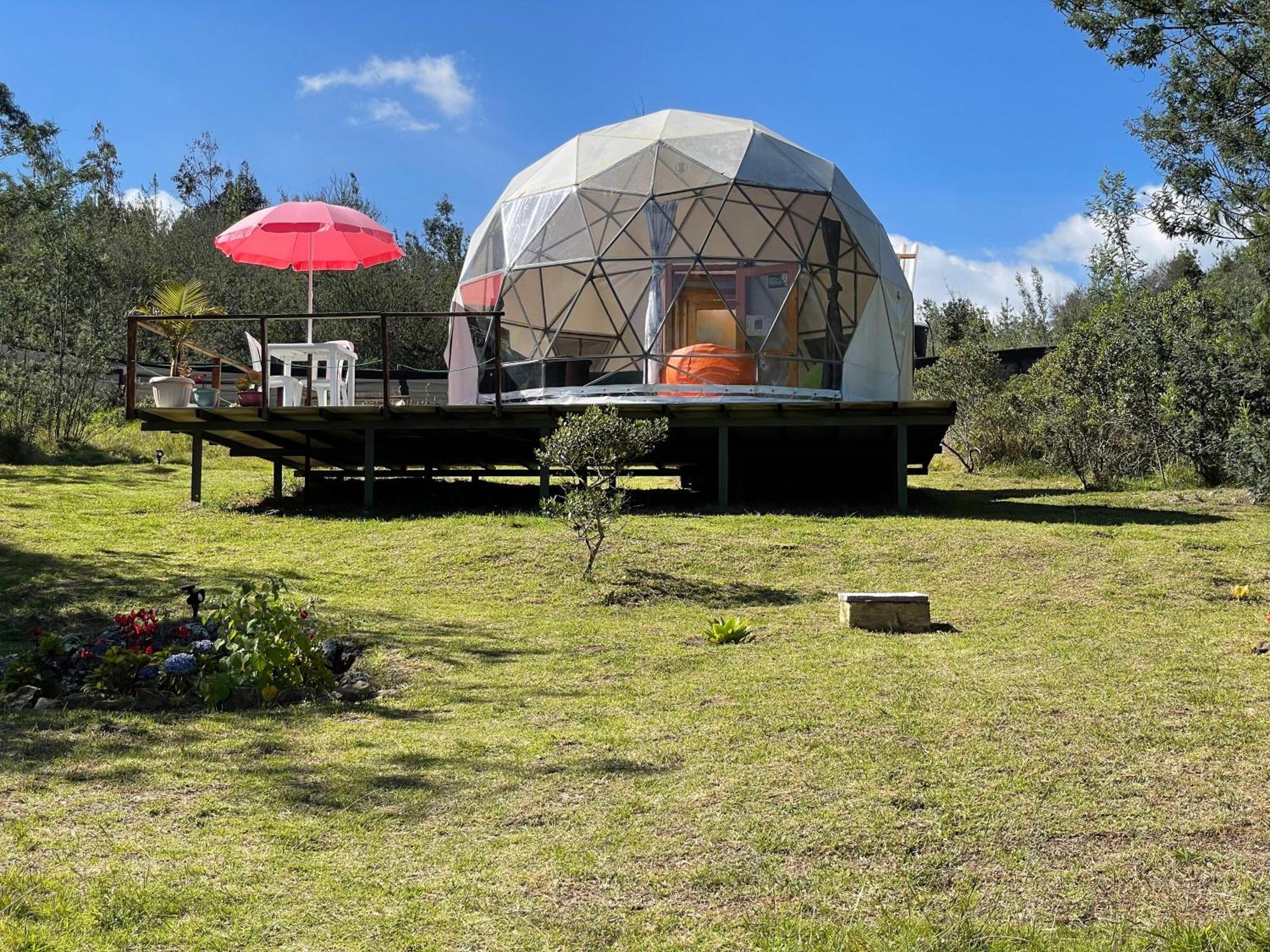 El Alpino Cabana Glamping & Camping Hotel Guatavita Bagian luar foto